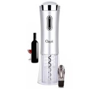 Ozeri Nouveaux II Electric Wine Opener with Foil Cutter, Wine Pourer and Stopper
