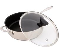 Ozeri The Stainless Steel All-In-One Sauce Pan, with a 100% PFOA and APEO-Free Non-Stick Coating developed in the USA