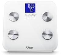 Ozeri Touch 200 KG / 440 LBS Total Body Bathroom Scale -- Measures Weight, Body Fat, Hydration, Muscle and Bone Mass with Auto Recognition and Infant Tare Technology