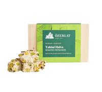 Ozerlat Real Tahin Helva - Pistachio - Halva Luxury Gourmet Artisan Dessert Sweets, Premium Quality Natural Ingredients, Vegan, Gluten Free (300g)