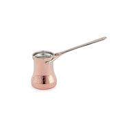 Ozerlat Soy Handmade, Artisan, Silver Lined, Copper Turkish Coffee Pot ‘Cezve’ for Stovetop Brewing (Large (225ml)