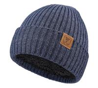 OZERO 2025 Winter Beanie Hat for Men and Women: Warm Knit Skull Hat with Thermal Thick Polar Fleece Lining Snow Cap Winter Gifts for Family and Friends Blue