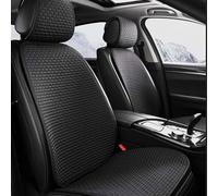 OZFRVXUG 5 Seats Linen Car Seat Cover For toyota bZ4X EA10 2022-2025, Universal Front And Rear Seat Protectors Full Set Breathable Interior Accessories,A/Black