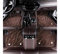 OZFRVXUG Car Leather Double Layer Floor Mats For Citroen Jumpy 2016-2021 5-Seats (RHD), Full Coverage Carpets Protection Pads Car Mat Non-Slip,B/Copper