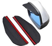 OZFRVXUG Car Rearview Mirror Rain Cover for Nissan Almera 2000-2024, 2pcs Rear View Glass Mirror Rain Eyebrow Rain Shield Visor Shield Cover Accessories