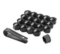 OZFRVXUG Car Wheel Nut Caps for VW ID.4 2021-2024, Dustproof Durable Car bolt heads Protective Caps Tire Nut Covers Decorate Accessories,ABlack-21mm