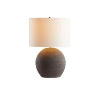 OZGSWJ Chinese Zen Ceramic Fabric Desk Light Art Creative Bedroom Study Reading Desk Lamp Living Room Counter Sofa Side Bedside Table Lamp Clubhouse Coffee Shop Restaurant Decoration Lighting Fixture
