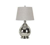 OZGSWJ High-end Bedroom Study Living Room Desk Light Luxury Fashion Shake Silver Glass Desk Lamp Tea Cottage Shop Model House Table Lamp Window B&B Villa Farmhouse Lighting Fixture
