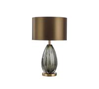 OZGSWJ Postmodern Light Luxury Study Desk Light Scandinavian Simple Glass Fabric Desk Lamp For Living Room Bedroom Writing Desk Table Lamp Villa Club Showroom Mall Decoration Lighting Fixture