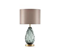 OZGSWJ Postmodern Light Luxury Study Desk Light Scandinavian Simple Glass Fabric Desk Lamp For Living Room Bedroom Writing Desk Table Lamp Villa Club Showroom Mall Decoration Lighting Fixture