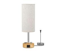 OZGSWJ White Fabric Lampshade Nordic Style Apartment University Dormitory Table Light Indoor Living Room Desk Table Lamp For Tea Table Writing Desk Standlamp Villa Farmhouse B&B Lighting Fixture