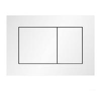 OZHDAOZ Concealed flush panel Invisible working, 1Pc Chrome Finish Double Flush Panel Button And Frame Suitable For TECE Dual Plate For Models 9240401, 9240407, 924041(White(9240417))