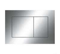 OZHDAOZ Concealed flush panel Invisible working, 1Pc Chrome Finish Double Flush Panel Button And Frame Suitable For TECE Dual Plate For Models 9240401, 9240407, 924041(Chrome(9240401))