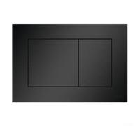 OZHDAOZ Concealed flush panel Invisible working, 1Pc Chrome Finish Double Flush Panel Button And Frame Suitable For TECE Dual Plate For Models 9240401, 9240407, 924041(Black(9240407))