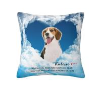 Ozinna Personalized Dog Memorial Throw Pillow, Custom Photo Pet Text Pillowcase Two-Sides Printed Cushion Covers, Pet Memorial Gifts, Loss of Dog Sympathy Gift, Style 10