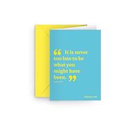 Ozio - Inspirational Birthday Card with Quote by Eliot | Elegant Design, Thick Paper & Envelope | Thoughtful Gift Made in Italy