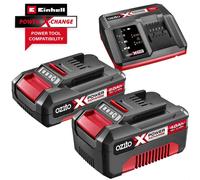 Ozito Genuine PXC 18v Cordless Fast Battery Charger, Li-ion Battery 2ah and Battery 4ah 2ah & 4ah