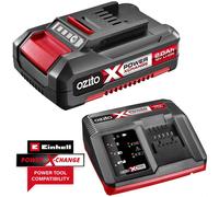 Ozito Genuine 18v Cordless Power X-Change Li-ion Battery 2ah and Fast Charger 2ah