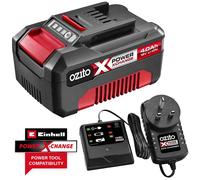 Ozito Genuine 18v Cordless Power X-Change Li-ion Battery 4ah and Eco Charger 4ah