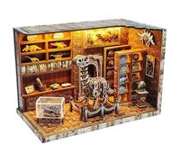 OZJAY Book Nook Kit - DIY Miniature House Kit for Bookshelf, Miniature Kit for Adults, Booknook Tiny House Decor 3D Wooden Puzzle, Craft Sets for Family Friends Birthday Christmas