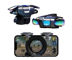 Ozkak Mobile Controller Game Trigger Rapid-Fire Auto High Frequency Click 5 Levels, Gaming Joystick L1R1 Gamepad Compatible with PUBG iPhone Android【1 pair】
