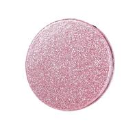 OZLCUA 2pc Portable Glitter Round Makeup Mirror Hand Pocket Folding Cosmetic Mirror Double Face Make Up Mirror(Pink)