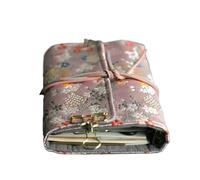 OZLCUA Luxury Fabric Design A6 A5 Loose-leaf Notebooks Journals Spiral Binder Diary Notebook Agenda Planner 90sheets(Color-06,Color5)