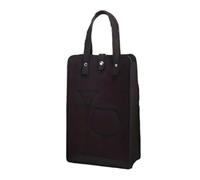 OZLCUA Portable Felt Red Wine Bag Gift Handheld Wine Gift Storage Double Drink Bags(Black)
