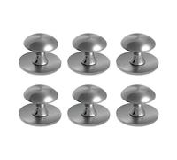 OZLCUA Self-Adhesive Pull Handle 6pcs No Drill Cabinets Handles Adhesive Pulls Steel for Furniture Drawers Shower Door Mirror(Silver)