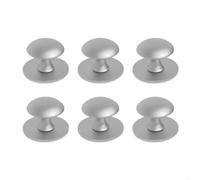 OZLCUA Self-Adhesive Pull Handle 6pcs No Drill Cabinets Handles Rustproof Adhesive Pulls Steel for Furniture Drawers Shower Door Mirror(Sand Silver)