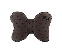 OZLCUA Winter Car Cover Black White Polka Dot Car Seat Cover Bowknot Simple Universal Auto Cushion Interior Accessories Pillow(Color-10)