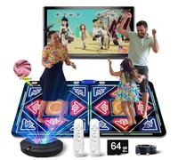 OZLET Single/Double HDMI Musical Electronic Dance mat with a Camera, a 64G Large Memory Card, Including 1030 Games,650 Songs, 81 Music Videos,Suitable for TV use,a Luxurious Gift for Boys and Girls