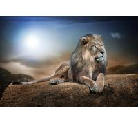 OZLHSP landscape jigsaw puzzles 500 pieces Lions Night Animals 52x38cm