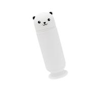 OZLMBERN Little Bear Silicone Pen Holder with Retractable Suction Cup Round Cute Children's Student Pen Case(Wei)