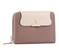 OZLMBERN Short Wallet Women's Instagram Trendy Small Fresh Multi Card Slot Zero Wallet Women's Card Bag Hand-held Bag(B)