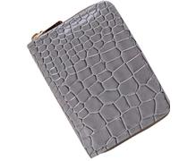 OZLMBERN Wallet Women's Handbag Crocodile Pattern Coin Purse Fashionable and Versatile Ins Women's Multi-Layer Card Bag(D)