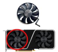 OZLNGLH For NVIDIA for GeForce RTX3060 3060ti Public version Graphics Card Replacement Fan 8.6cm DAPC0815B2UP006/DAPC0815B2UP007 Easy to replace(Left fan)
