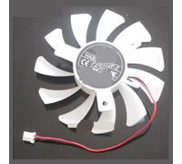 OZLNGLH HA8010H12F-Z 12Va 0.50A 75mm 2Pin For MSI for GeForce GT730 2GB V3 Graphics Card Cooling Fan Easy to replace(WHITE)