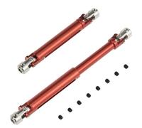 OZLZHJ 2pcs Universal Drive Shaft for SCX10 4WD RC 1/10 Off-Road Car Hsp 94180 Rock Crawler(Red)