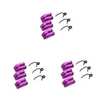 OZLZHJ 3set Aluminum Clutch Shoes Springs for 1/8 RC Models Car Truck Friction Plate Parts(Purple)