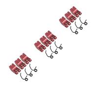 OZLZHJ 3set Aluminum Clutch Shoes Springs for 1/8 RC Models Car Truck Friction Plate Parts(Red)