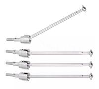 OZLZHJ 8pcs Steel Metal Drive Shaft 89.5mm(90) Dogbones 08029 & Stub Wheel Axle 02033 for Redcat HSP 1/10 Monster Truck 94111 HSP 94108(Silver)