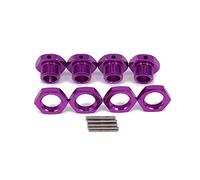 OZLZHJ Aluminum Alloy Hex Combiner 94762 94081 Wheel Hub 17mm Hexagon Adapter Metal Hex Nut 81011 for HSP 1/8 RC Cars(Purple)
