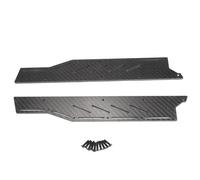 OZLZHJ Carbon Fiber RC Car Side Plate Guard Foot Pedal Side Skirt Set for ARRMA F1 LIMITLESS 1/7