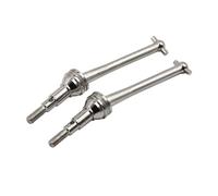 OZLZHJ For MJX 16207 16208 16209 16210 H16 14209 14210 2pcs Metal Drive Shaft CVD Driveshaft RC Car Upgrade Parts Accessories(Silver)