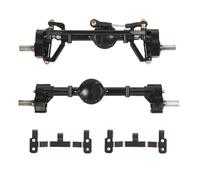 OZLZHJ Front and Rear Portal Axle with Metal Link Rod Mount Base for MN D90 MN-90 MN98 MN99S MN45 1/12 RC Car Upgrade Parts