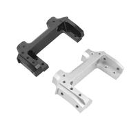 OZLZHJ Metal Black/Silver Front Servo Stand Bumper Mount for 1/10 RC Crawler Axial SCX10 & SCX10 II 90046 90047(Silver)