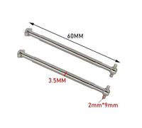 OZLZHJ Metal Front and Rear Drive Shaft CVD Driveshaft for SCY 16101 16102 16103 16201 Pro 1/16 Brushless RC Car Upgrade Parts(Front)