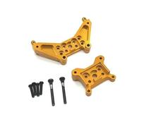 OZLZHJ MJX 1/14 14301 14302 RC Car Parts Metal Upgraded Front and Rear Suspension Brackets(Yellow)