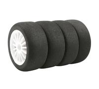 OZLZHJ RC Car Wheels and Tires 1/10 Scale 12mm Hex for WLtoys 144001 124019 12428 124017 Upgrades(Black)